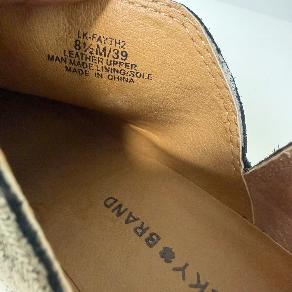 Lucky Brand Fayth Metallic Gold Textured Leather Ankle‎ Boots Womens 8.5